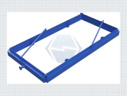 300 x 100 x 16 Betonplatte Giesform Stahlschalung — Produktbild 01