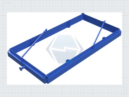 300 x 150 x 16 Betonplatte Giesform Stahlschalung — Produktbild 01