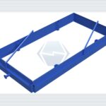 300 x 150 x 20 Betonplatte Giesform Stahlschalung — Produktbild 01