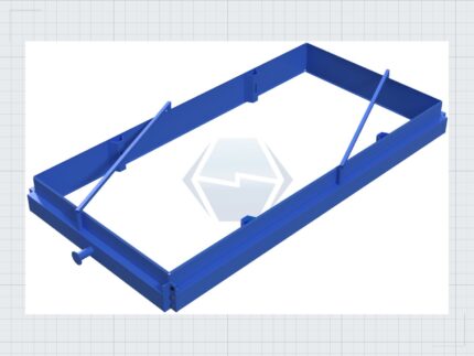 300 x 150 x 20 Betonplatte Giesform Stahlschalung — Produktbild 01