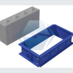Betonblock Schalung 120x30x60 — Produktbild 01