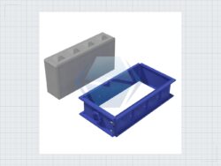 Betonblock Schalung 40x80x160 — Produktbild 01