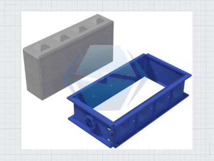 Betonblock Schalung 40x80x240 — Produktbild 02