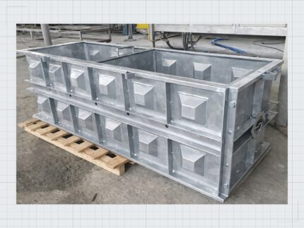 Betonblock Schalung 50/50/150 Verzinkt – LongLife Serie — Produktbild 01