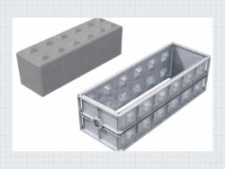 Betonblock Schalung 50/50/150 Verzinkt – LongLife Serie — Produktbild 02