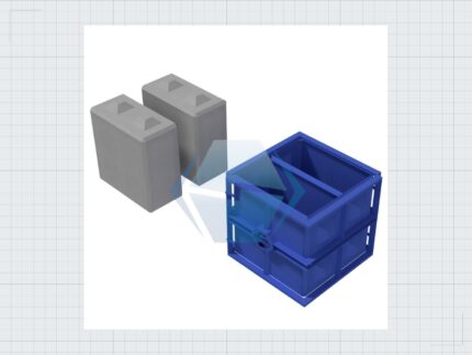 Betonblock Schalung Mit Trennwande 60x60x60 — Produktbild 01