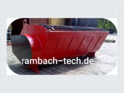 Betonschaufel Mischer 600 L Hydraulikmotor Euroaufnahme — Produktbild 02