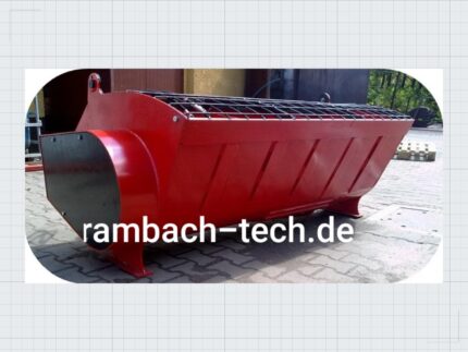 Betonschaufel Mischer 600 L Hydraulikmotor Euroaufnahme — Produktbild 02