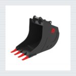 DB04T S40 Tieflöffel , Bagerschaufel mit Zahne 34-5 TONE — Produktbild 01