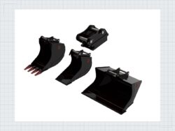 DB11 S45 Tieflöffel , Bagerschaufel Standard 7-9 TONE — Produktbild 04