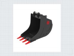 DB13T S60 Tieflöffel , Bagerschaufel mit Zahne 14-16 TONE — Produktbild 01