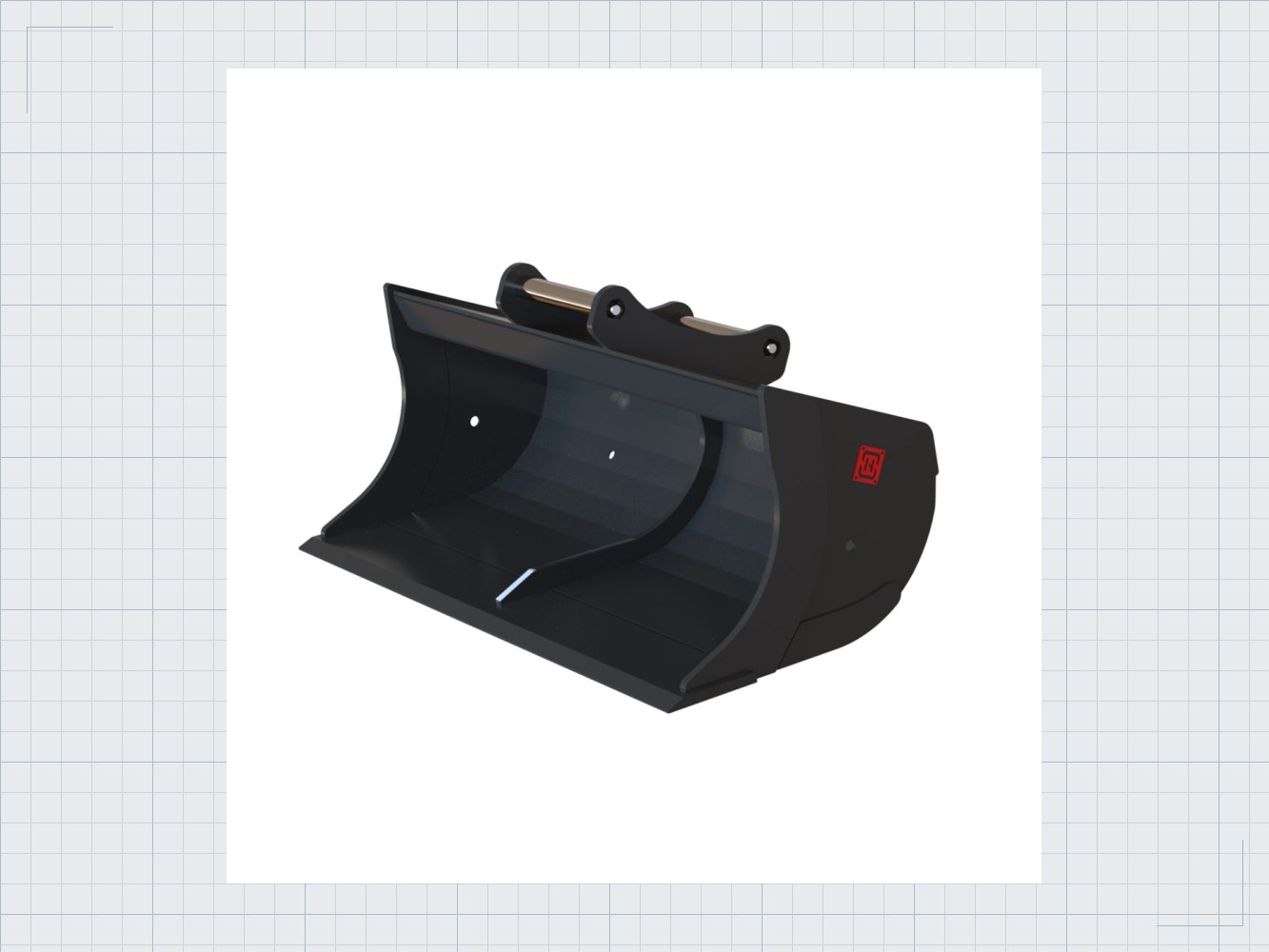 GB08 S45 Planierlöffel, Grabenlöffel 7-8 Tone 1300mm 01 GB08 S45 Planierlöffel, Grabenlöffel 7-8 Tone 1300mm — Produktbild 01