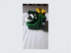 Kugelkupplung 80 mm ATS 3 Tone grün mit Adapterplatte 329/32/25 — Produktbild 05