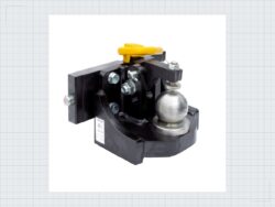 Kugelkupplung 80 mm ATS 3 Tone schwarz mit Adapterplatte 311/32/25 — Produktbild 01