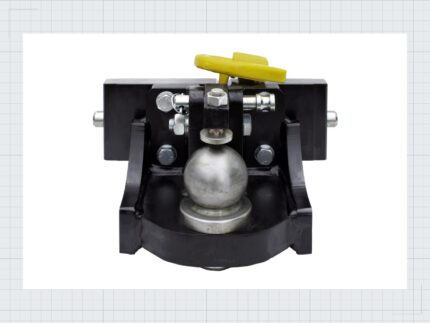 Kugelkupplung 80 mm ATS 3 Tone schwarz mit Adapterplatte 311/32/25 — Produktbild 02