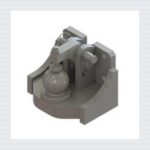 Kugelkupplung 80 mm ATS 3 Tone schwarz mit flansch 140/80 — Produktbild 01