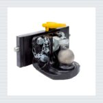 Kugelkupplung 80 mm  ATS 4 Tone schwarz mit Adapterplatte 330/30/20 — Produktbild 01