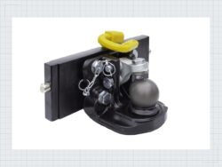 Kugelkupplung 80 mm  ATS 4 Tone schwarz mit Adapterplatte 330/30/20 — Produktbild 04