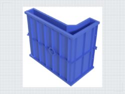 L-Steine Schalung 100×100 Lange 50, 18 cm Betongiessform — Produktbild 09
