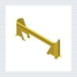 Leitplanke Stahlblech U-Profil 1140 mm ( ohne Anfahrschutz ) — Produktbild 01