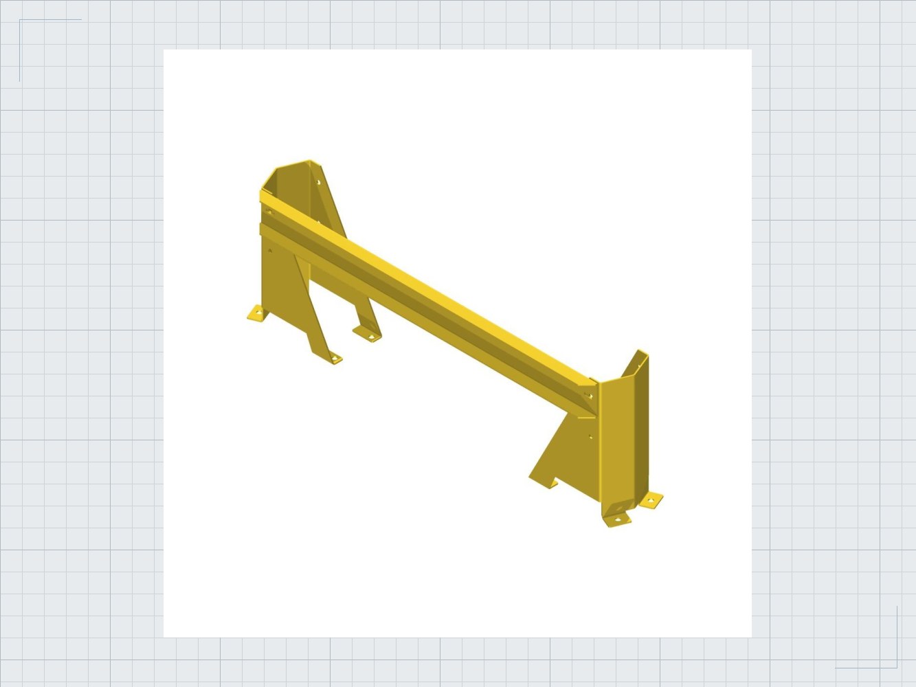 Leitplanke Stahlblech U-Profil 2440 mm mit 2 Anfahrschutz Standard 01 Leitplanke Stahlblech U-Profil 2440 mm mit 2 Anfahrschutz Standard — Produktbild 01