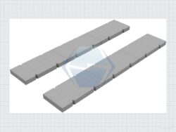 Transportanker für Betonplatten Breit 100 cm Basis für Bewehrungsmatten Paket 50 Stück — Produktbild 02