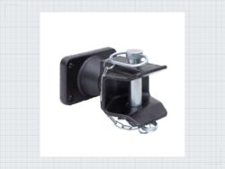 Zugmaul Manuell ATS mit Flansch 140/80 schwarz — Produktbild 01